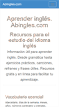 Mobile Screenshot of abingles.com