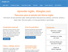Tablet Screenshot of abingles.com